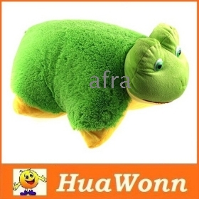 Dropshipping Cartoon Større Cuddlee Pet Pillow Frog Stuffed Animal Plush Pude legetøj