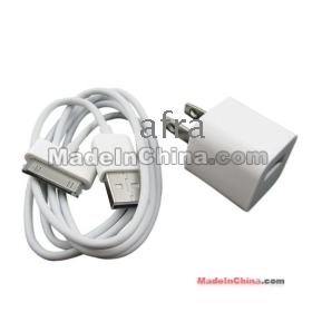  USB Power Wall Charger + Data cable iTouch i phone 