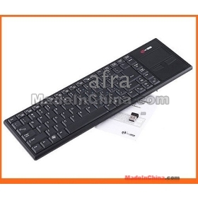 Wholesale Via EMS New 10pcs/lot 2.4G RF Wireless Multimedia Keyboard with Touchpad Mouse , Free Shipping