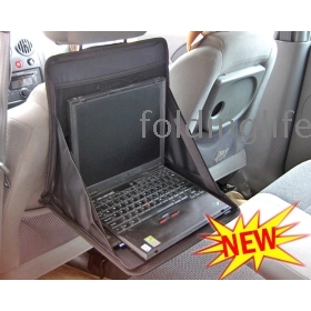 Portable Foldable Car Notebook PC Laptop Cup Food Desk Table Mount Holder Stand Tray Bag Rack Back Seat Pocket Organizer#B