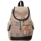 Trick or treat bears double shoulder pack fashion bag, han edition backpack students backpack shoulders, and women's tide bag