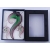 Nagykereskedelmi divat Murano üveg nyaklánc fülbevaló szettek Lila és zöld szín 6db / sok ékszer doboz csomagolva Stock # 14563