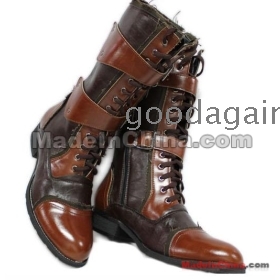 best selling men's fashion thick leather boots cowboy boots  boot size 38 39 40 41 42 43 44 Y3