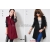 Leisure cloth coat sleeve splice skin grows cashmere cloth coat female