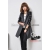 Leisure cloth coat sleeve splice skin grows cashmere cloth coat female