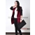 Leisure cloth coat sleeve splice skin grows cashmere cloth coat female