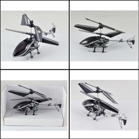 I-Helicopter  /iPod / Controlled Rechargeable 3-CH R/C I-Helicopter w/ Gyroscope - Silver + Black