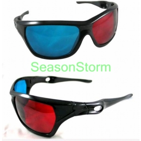 [CPA Free Shipping] Wholesale New Red Blue Cyan 3D Glasses 3 D Dimensional (-78) 