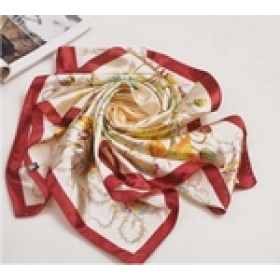 [CPAP Free Shipping] Wholesale 90cmX90cm Cheap Ladies Fashion  Silk Print Scarf 60pcs/lot (SE-71P) 