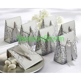 [CPA Free Shipping] Wholesale DIY Euro-style Paper Wedding Candy Bift Box 100pcs/lot (SD-152) 