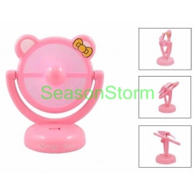 [CPA Free Shipping] Wholesale  Cartoon Animal Mini USB Mirror Fan 4 Color (-42) 