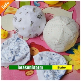 [CPAP Free Shipping] Wholesale 100% Cotton Newborn  Cap / Infant Prints Cotton Hat (SY-09P) 