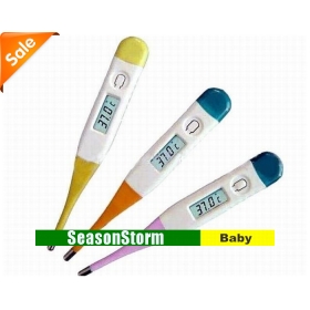 [CPAP Free Shipping] Wholesale Soft  Digital Infant Heating Thermometer / Kids Safe Thermometer 3 Color (SY-11P) 