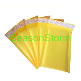 [CPA Free Shipping] Wholesale 20cmX25cm Kraft Paper Air Bubble Envelope Bag Yellow Color 100pcs/lot (SD-190) 