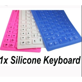 Soft USB roll-up Flexible Silicone Keyboard For PC Laptop Fashionable Gift