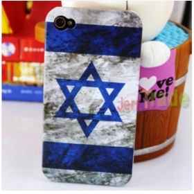 1xClassical Mogen David Israel National Flag Hard Back Case Cover for S