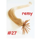 #27 strawberry blonde/ honey blonde 20"0.5g/pcs 100pcs/lot stick/I tip remy Human Hair Extensions free shipping 