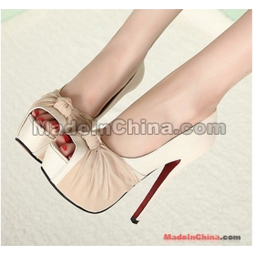 Korean fashion style,woman platform pumps, thin heel, lady's bowtie sexy high heels,heorshe,shoes 