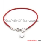 free shipping!!! 100pcs Kabbalah Red String Hamsa Hand Silver Colour Bracelet 