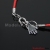 free shipping!!! 100pcs Kabbalah Red String Hamsa Hand Silver Colour Bracelet 