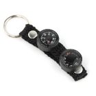 New Mini 2 in 1 Lensatic Compass Thermometer Keychain 