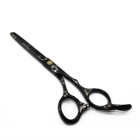 free shipping 6inch hair thinning scissors black sakura
