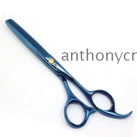 free shipping 5.5inch blue hair thinning scissors 2pcs/lot