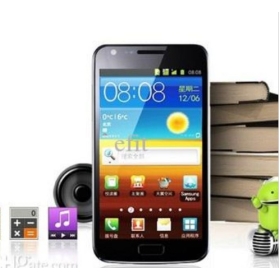 Android 4.0 GT i9200 4.3 tela capacitiva MTK6573 3G do smartphone i9100 wi-fi GPS cartão de 8GB