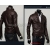 ingyenes szállítás új Férfi mozdony bőr férfi bőr kabát méret M L XL XXL 02