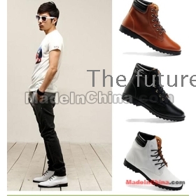 free shipping brand new Men's Short boots for leather shoes men's high boots size 39 40 41 42 43 44 