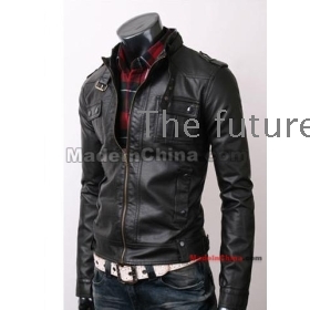 Buy free shipping new Men's Leather jacket coat size M L XL Z2