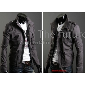 free shipping EMS new Men's men's clothing thickening coat jacket size  M L XL XXL  