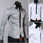 free shipping Collarband spell color false tie cultivate one's morality long-sleeved men's shirts size M L XL XXL 