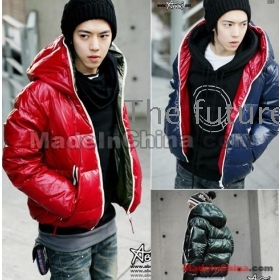 free shipping new Men's Naked marriage age with cap their pre-season  warm clothes coat size M L XL XXL  