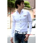 free shipping new Men's clothing shirt color bar long-sleeved shirt size M L XL XXL   02
