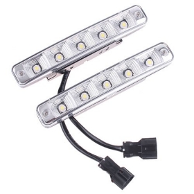 Coche LED ultra brillante de la luz 5 LED luz corriente diurna DRL Kit con 5 bulbos brillantes del LED libera el envío