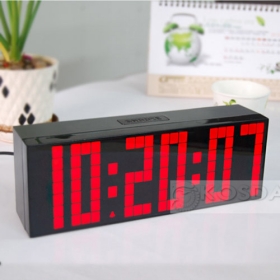 FREE SHIPPING WHOLESALE Brand NEW led luminious table  alarm clock KT3186A-RD