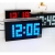 Bule Couleur Fanshion LED Digital Wall Clock Horloge de bureau