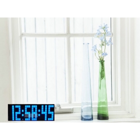 Big Screen Big Number Blue Color  Fashion LED Digital Desktop Clock Wall Clock  Calendar Clock