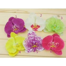 40pc/lot U Pick 6 couleurs artificielles Orchidée fleur agrafes de cheveux de mariée Hawaï Party Girl fascinator les accessoires de cheveux gros *** 1