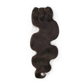 100% Indian human hair weft hair extensions 16"-26" (100% indian hair ) Body wave #2 Darkest brown 100g/pcs 10pcs/lot 