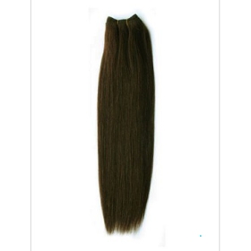 60 tommer Wide 100% ægte menneskehår Weft VÆVNING EXTENSIONS # 2 Darkest Brown 22'' tommer 100g