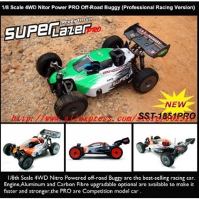 RC нитро автомобиль / RC модели автомобиля 1/8 масштаба 4X4 Двигатель Nitro R / C 2.4G Off-Road Buggy Застрял XBD SST- 1851 PRO 1851 нитро Power Pro РТР