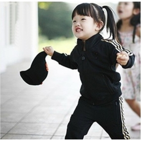 free shipping brand new 2012 new kid's sportwear suit children sportwear Set jacket 