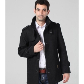 Free shipping plus size new fashion Men wool coats trench coat winter clothes outerwear overcoat jacket outdoor windbreaker 