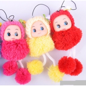 Doprava zdarma !Toy Dolls !Velmi roztomilé plyšové panenky mobilní telefon přívěsek 10 cm panenky Fashion