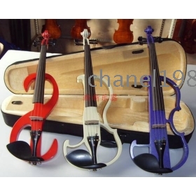 free shipping Quality, super Real wood electric violin, with case, 