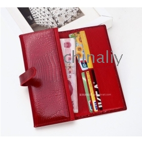 Retail ladies wallet, women's wallet,100% cowskin handbag, Free shipping 