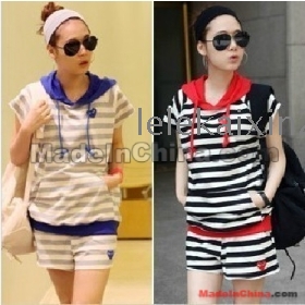 2012 new han edition fashion leisure sports female short-sleeved summer two-piece outfit....