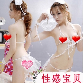 Accessories sexy lingerie bra t-shaped pants mask hand ring  ring perspective many times three adult things